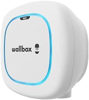 Wallbox Pulsar Max Caricatore per Veicoli Elettrici, Potenza di Carico Fino a 7,4 kW, Connettore Tipo 2, Cavo da 5 Metri, con Wi-Fi, Bluetooth, OCPP, Facile Installazione, Interno o Esterno, Bianco