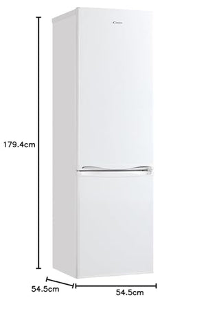 Candy CCG1S 518EW - Frigorifero Combinato, larghezza 55 cm, altezza 1,80 m, 252 l, cassetto verdure, controllo meccanico della temperatura, illuminazione LED, porta reversibile, 41 dB, bianco