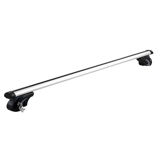 VEVOR Barre Trasversali Universali per Portapacchi in Alluminio 120 cm, Adatte per Barre Laterali Rialzate, Capacità di Carico di 90 kg, Barre Trasversali con Serrature, per SUV, Berline e Furgoni