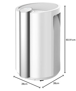 Cecotec Deumidificatore Big Dry 9000 Professional, Timer 12 Ore, Umidità dal 40% all’80%, Schermo LED, Spegnimento Automatico, Bianco