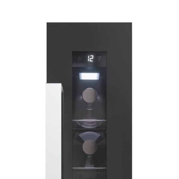 Cantinetta vino integrabile, compressore antivibrazioni, luce LED interna, 39 dBA, nero