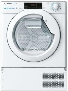 Candy Smart Pro Asciugatrice 7 Kg da Incasso, Pompa di Calore, Classe A+, Wi-Fi e BLE, Controllo da Remoto, Avvio Programmabile, Programma Stiro Facile, 60 x 46,5 x 85 cm, Bianca - BCTD H7A1TE-S