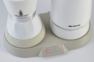 Ariete 1344 Breakfast Station - Moka elettrica - Bollitore - Montalatte a caldo e freddo - 5 funzioni - mantenimento caffè caldo - 500 Watt - Bianco