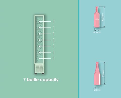 Cantinetta vino integrabile, compressore antivibrazioni, luce LED interna, 39 dBA, nero
