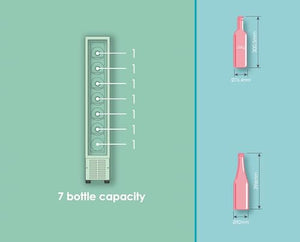 Cantinetta vino integrabile, compressore antivibrazioni, luce LED interna, 39 dBA, nero