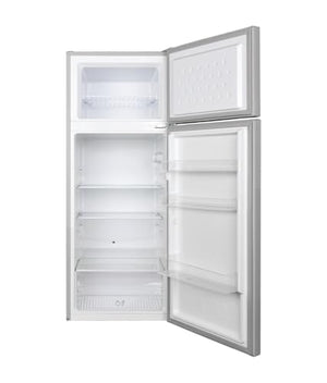 Candy Double Door, CDG1S514ES, Frigorifero a libera installazione, 242 Litri, 41 dB, Silver, AxLxP 143x55x55 cm [Classe di efficienza energetica E]