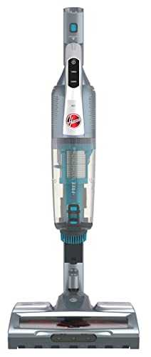 Hoover HF500 HF522STP 011 Aspirapolvere Senza Filo, Senza Sacco, 0,45 L, Autonomia 45 Min, Spazzola Antigroviglio, Mini Turbo Spazzola Animali, Blu