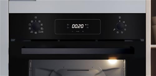 Candy Idea FCM955NRL-C, forno multifunzione 60cm, classe energetica A, pulizia pirolitica, pulizia a vapore, 9 funzioni, capacità 70 l, programmatore LED - nero, 59,5 x 59,5 x 56,8 cm