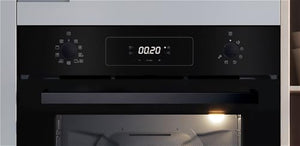 Candy Idea FCM955NRL-C, forno multifunzione 60cm, classe energetica A, pulizia pirolitica, pulizia a vapore, 9 funzioni, capacità 70 l, programmatore LED - nero, 59,5 x 59,5 x 56,8 cm