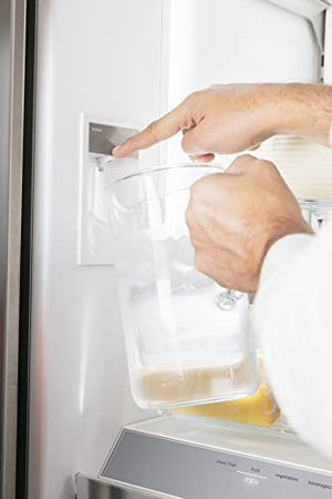 Bosch KFF96PIEP Serie 8 Smarter French Door Frigorifero, 183 x 90,5 cm, refrigerante 402 l + congelatore da 171 l, VitaFresh pro 3 volte più a lungo, NoFrost mai più sbrinare, dispenser di ghiaccio e