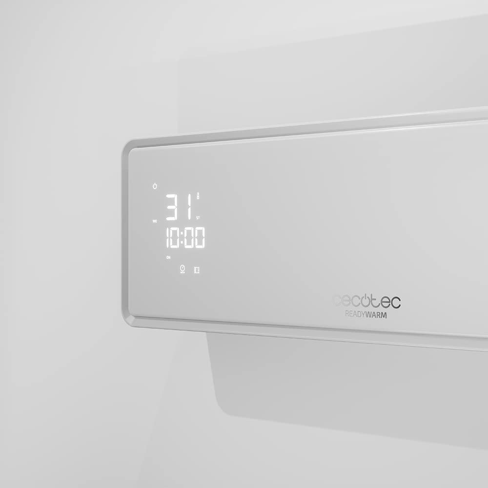 Cecotec Riscaldatore da parete in ceramica ReadyWarm 5350 Power Box Ceramic Connected con 2000W, schermo LED e controllo Wi-Fi (5350 Power Box Ceramic Connected)