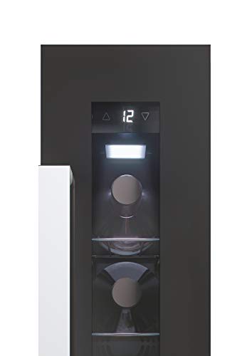 Cantinetta vino integrabile, compressore antivibrazioni, luce LED interna, 39 dBA, nero