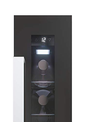 Cantinetta vino integrabile, compressore antivibrazioni, luce LED interna, 39 dBA, nero