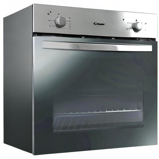 Candy FCS 100 X/E Forno Elettrico da Incasso, Statico, Capacità 70 Litri, Funzione Grill, 4 Programmi, 56.8x59.5x59.5 cm, Inox, Classe A