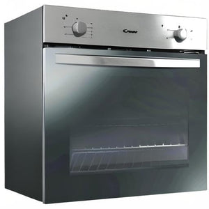 Candy FCS 100 X/E Forno Elettrico da Incasso, Statico, Capacità 70 Litri, Funzione Grill, 4 Programmi, 56.8x59.5x59.5 cm, Inox, Classe A