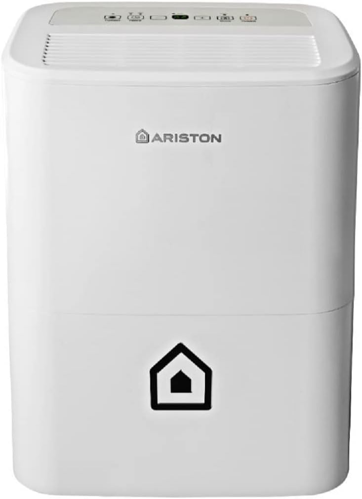 Ariston Deos 16s Wi Fi Deumidificatore Portatile, 430W, 16 Litri/Giorno, Bianco