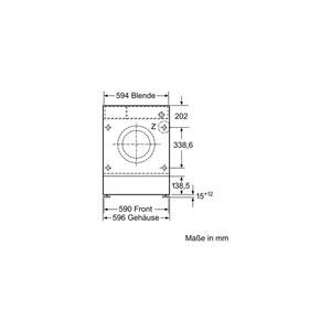 Bosch WIW28443 Serie 8 - Caricatore frontale per lavatrice da incasso, C, 62 kWh, 100 cicli di lavaggio, 1400 giri/min, 8 kg, colore: Bianco