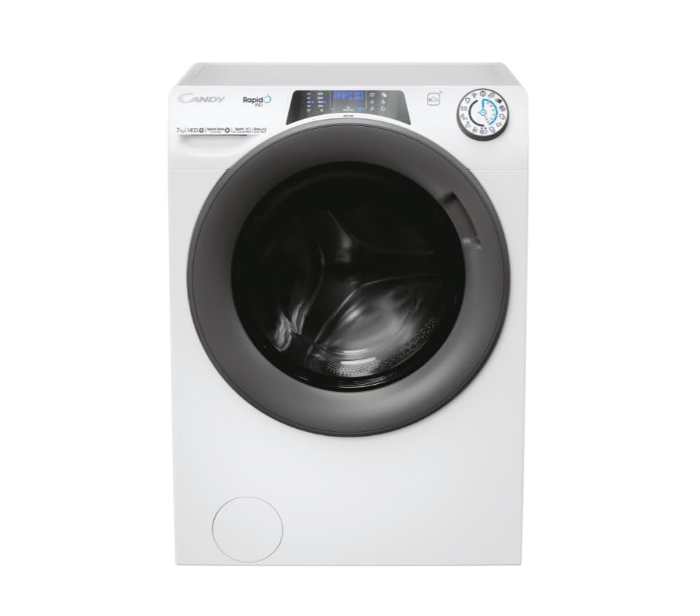 Lavatrice Slim (45 cm) 7 Kg Classe A 1400 giri Inverter Vapore - RP4 476BWMR/1-S RapidÓ PRO