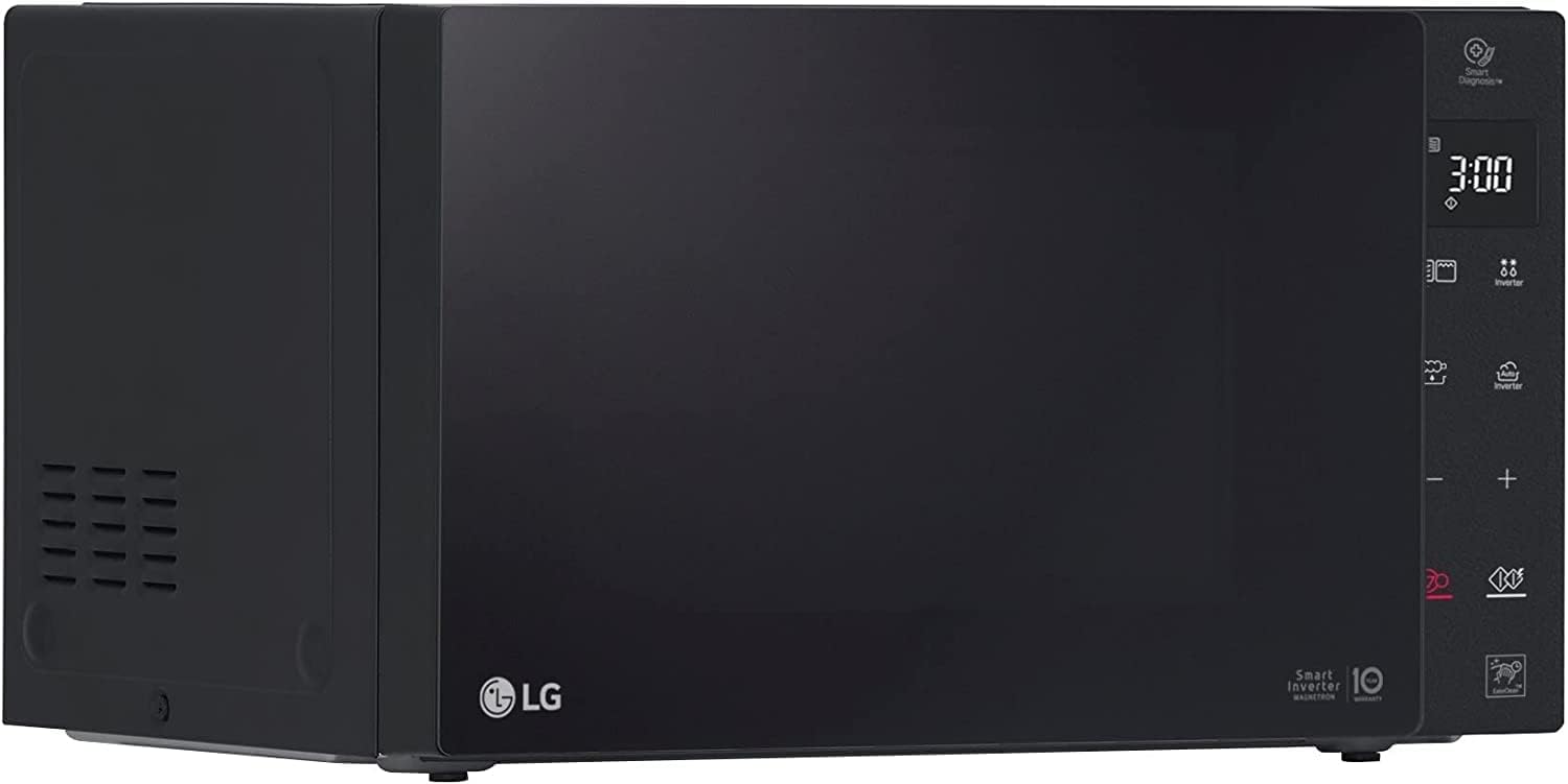LG MH7235GPS Forno Microonde Smart Inverter con Grill al Quarzo, 32 Litri, 1200 W, Programmi Automatici, 5 Livelli di Potenza, Piatto Microonde Crispy Incluso - Nero Fumè