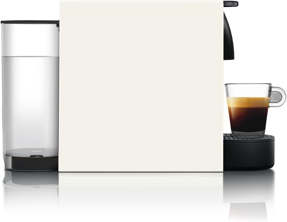 Nespresso Essenza Mini XN1101, Macchina da Caffè Krups, 2 Lunghezze, Eco Mode, Bianco