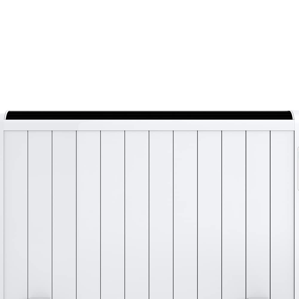 Cecotec Emettitore Termico ReadyWarm 2500 Thermal Black. 12 Elementi e 1800 W, Display LCD, Telecomando a distanza, timer, selezione della temperatura, copertura di 25 m² (12 Moduli, Bianco)