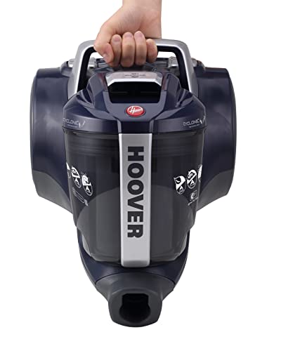 Hoover BR21HM 39002292, Aspirapolvere a Slitta Senza Sacchetto, Nero/Blu