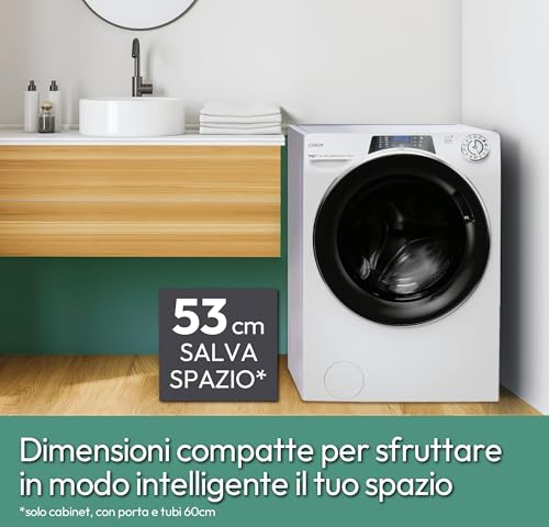 Candy RapidÓ RO Lavatrice, 8 Kg, 1200 Giri, Wi-Fi + BLE, Connesso, Opzione Vapore, Cicli Rapidi