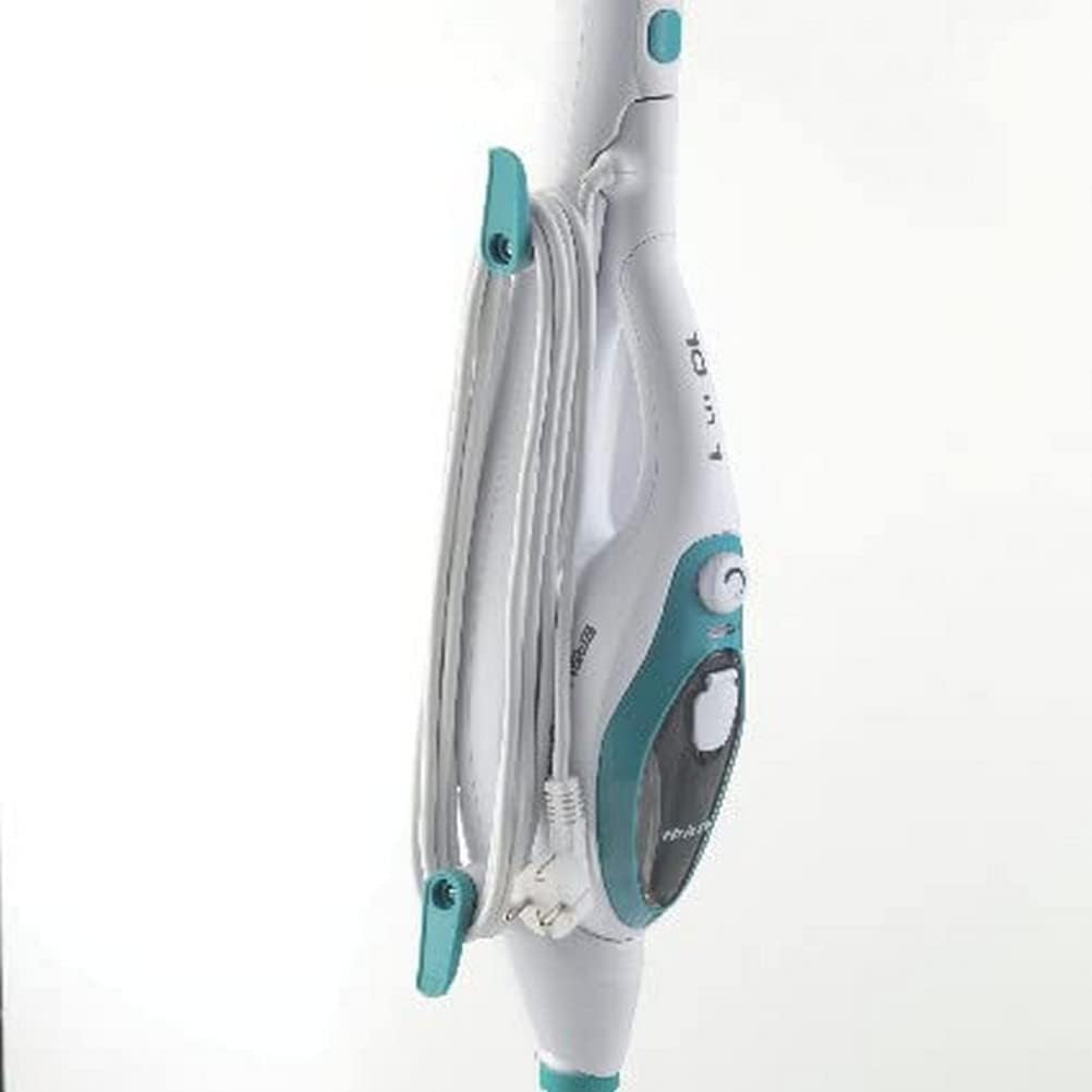 Ariete 4169 Steam Mop Scopa Lavapavimenti a Vapore con Manico Pieghevole, 1500W, Bianco e Azzurro