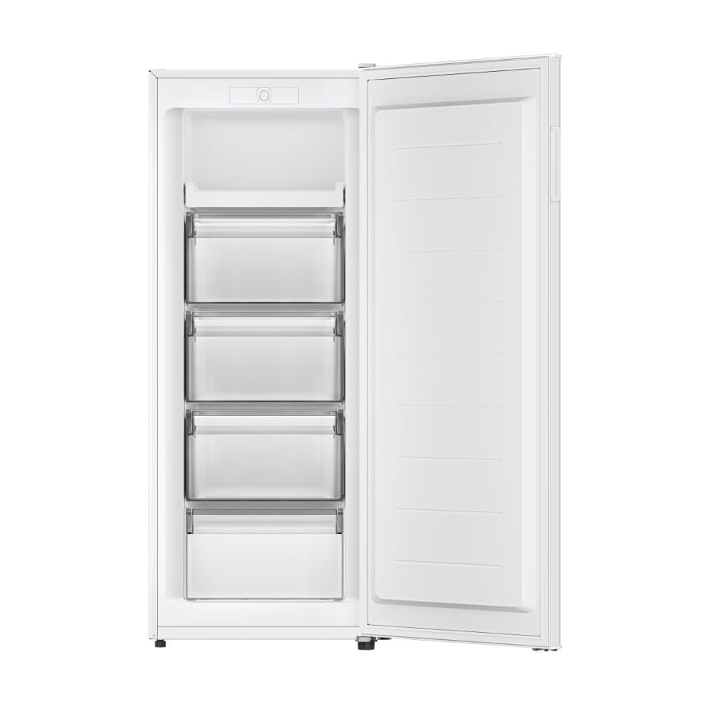 Candy CUQS513EW - Congelatore Verticale, 163 litri, congelamento 7,5kg/24h, Classe energetica E