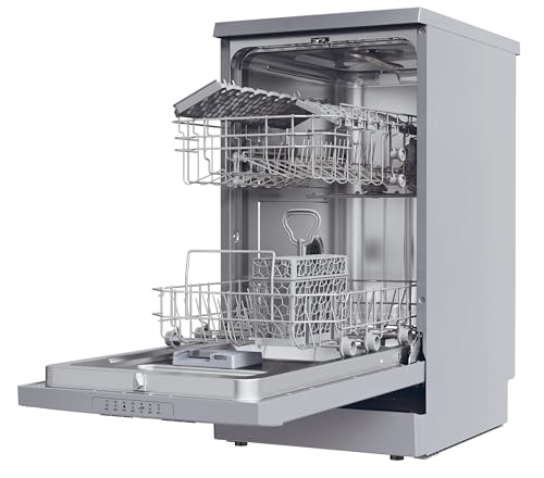 Candy Brava Lavastoviglie Slim a Libera Installazione, 10 Coperti, da Appoggio, Eco Lavaggio, Inox, Classe E