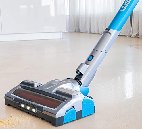 Hoover HF500 HF522STP 011 Aspirapolvere Senza Filo, Senza Sacco, 0,45 L, Autonomia 45 Min, Spazzola Antigroviglio, Mini Turbo Spazzola Animali, Blu