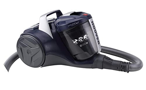 Hoover BR21HM 39002292, Aspirapolvere a Slitta Senza Sacchetto, Nero/Blu