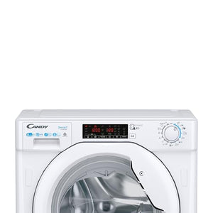 Candy CBDO485TWME/1-S Lavasciuga Smart a incasso, Capacità 8 kg, 1400 Giri, Carica Frontale, Wi-Fi + Bluetooth, 60x53x82 cm, Bianco, Classe D