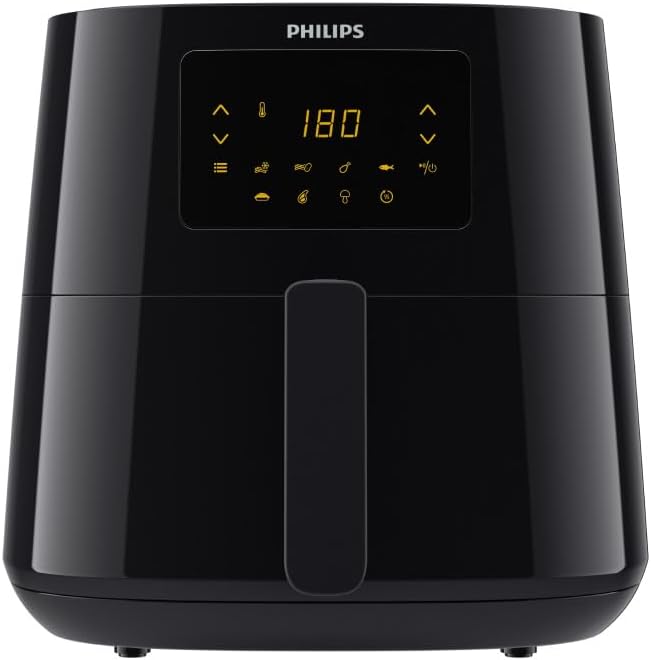 Philips Airfryer 3000 Serie XL, 6.2L (1.2Kg), Friggitrice 14-in-1, 90% Di Grassi In Meno Con La Tecnologia Rapid Air, Digitale, App Per Ricette (HD9270/90)