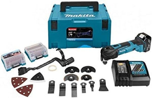 Makita - Utensile multifunzione a batteria DTM51RM1J3, 18 V/4 Ah, in MAKPAC, DTM51RT1J3 340 wattsW, 18 voltsV
