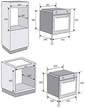 Candy FCP605X Forno elettrico 65 L Acciaio inossidabile A+