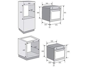 Candy FCP605X Forno elettrico 65 L Acciaio inossidabile A+