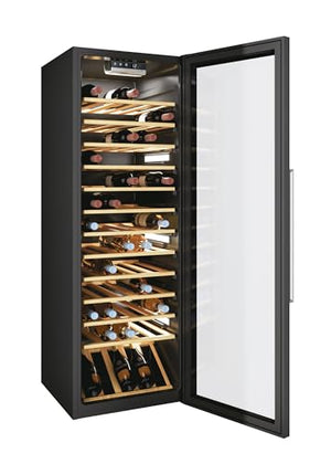 Candy DiVino, CWC 200 EELW/NF, Cantina Vino, 81 bottiglie, 39 dB, APP hOn, Tecnologia Vivino, Monozona, Nero, AxLxP 146x49x55 cm [Classe di efficienza energetica G]