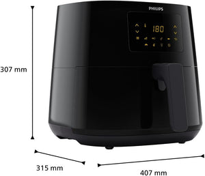 Philips Airfryer 3000 Serie XL, 6.2L (1.2Kg), Friggitrice 14-in-1, 90% Di Grassi In Meno Con La Tecnologia Rapid Air, Digitale, App Per Ricette (HD9270/90)