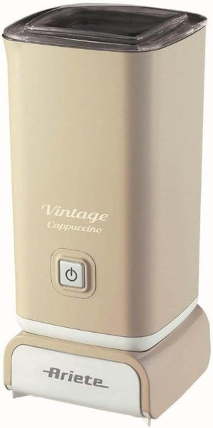 Ariete 2878 Cappuccinatore Vintage - Montalatte a caldo e a freddo - Cappuccino, cioccolata, infusi liofilizzati - 500 Watt - Beige