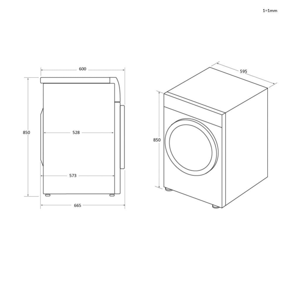 Haier I-Pro Serie 3, Asciugatrice 9 KG, Libera Installazione, Classe A ++, Vapore, Partenza Ritardata, I-Time, Bianco, AxLxP 85x59,5x66,5 cm - HD80-A2939-S