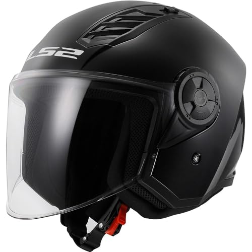LS2, Casco Moto Jet AIRFLOW SOLID Matt Black, XS