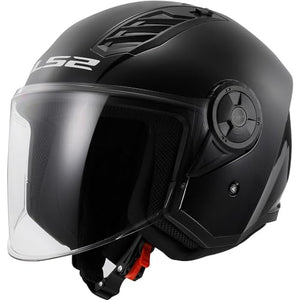 LS2, Casco Moto Jet AIRFLOW SOLID Matt Black, XS