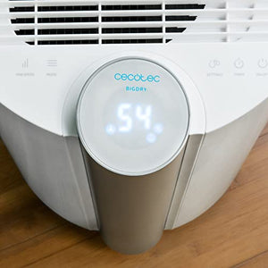 Cecotec Deumidificatore Big Dry 9000 Professional, Timer 12 Ore, Umidità dal 40% all’80%, Schermo LED, Spegnimento Automatico, Bianco