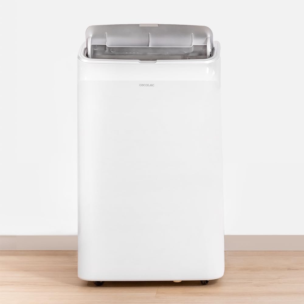 Cecotec Aria Condizionata Portatile con Telecomando e Pompa di Calore ForceClima 12600 Soundless Heating. 12000 BTU, Display LED, 5 modalità, Deumidificazione, Copertura 26 m2