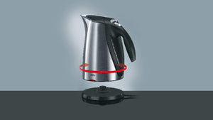 Braun WK600 Bollitore d'Acqua, Capacità 1,7L, Qualità Tedesca, Base Girevole 360°, Filtro Anticalcare Estraibile e Lavabile, Funzione ECO, Sistema di Sicurezza a 4 Vie, Spegnimento Automatico, Acciaio