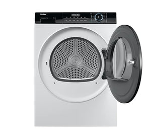 Haier I-Pro Serie 3, Asciugatrice 9 KG, Libera Installazione, Classe A ++, Vapore, Partenza Ritardata, I-Time, Bianco, AxLxP 85x59,5x66,5 cm - HD80-A2939-S