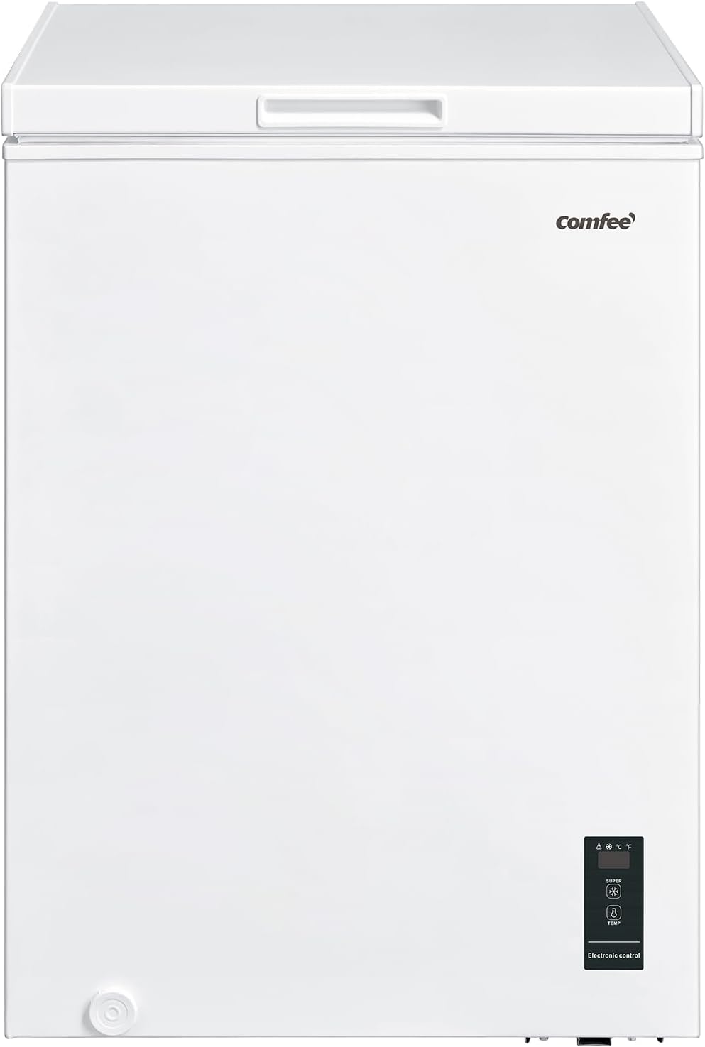 COMFEE' RCC100WH2(E) Congelatore a pozzetto, 99 Litri, Libera installazione, Silenzioso 38 dB, Sistema di raffreddamento D+, Controllo digitale, Adatto a vari scenari, Bianco