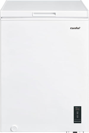 COMFEE' RCC100WH2(E) Congelatore a pozzetto, 99 Litri, Libera installazione, Silenzioso 38 dB, Sistema di raffreddamento D+, Controllo digitale, Adatto a vari scenari, Bianco