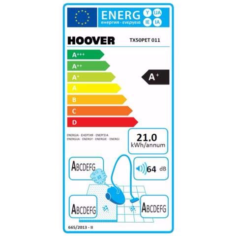 Aspirapolvere Hoover Telios Extra Scopa Elettrica Potenza 550W Sacchetto 3,5L